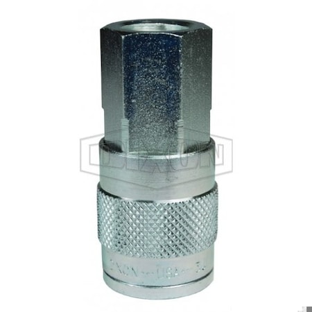 Dixon J Series Tru-Flate Automotive Female Quick Disconnect Pneumatic Coupler, 1/2-14 Nominal, 500 psi Pre 3JF4